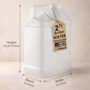 Kitchentoolz 2.5 Gallon Water Jug Water Container Heavy-Duty HDPE Carboy for Automotive Used Oil Container & Liquid Storage 10 Liter Water Jugs with Secure Lid Made in USA