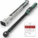 26-inch Heavy Duty 1/2 Torque Wrench Digital (12.5-250.7 Ft-lbs)±1% High accuracy Digital Torque Wrench 1/2 Drive with Buzzer&Colorful LED Indicator for Car &Trucks Tire Repaird&large machinery Repair
