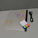 16 LED Drawing Message Note Board 7 Colors Light Acrylic Dry Erase Lumiboard with Colors 2 Modes as Night Light for Kids Room/Store/Office Ideal Gift for Festival Decoration 7 Markers