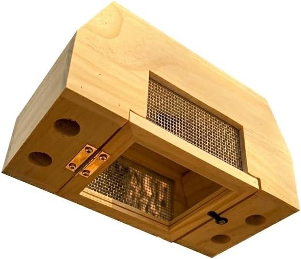 Carpenter Bee Trap for Outside, Leaning Tower Nature Hanging Wood Boring Bee Trap for Outdoor Insect Trap (1 PCS)