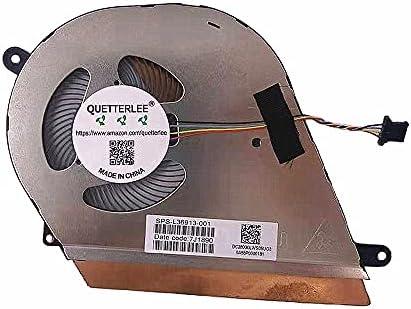 QUETTERLEE Replacement New Laptop CPU Cooling Fan for HP Chromebook 14 G1 14" 14-DA 14-DA0011DX 14-DA0012DX 14-DA0021NR TPN-C138 Series L36913-001 EG50040S1-CF70-S9A 7J1890 Fan