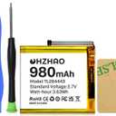 2025 Upgraded 980mAh TL284443 Battery, High Capacity Li-Polymer Replacement Battery for Nest Learning Thermostat 2nd 3rd Generation, T3007ES, T3008US, T4000ES, A0013 with Repair Tools