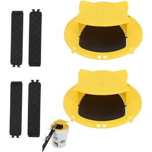 Mouse Trap Bucket - Mouse Traps Indoor for Home - Multi-Catch, Auto-Reset, Humane or Lethal Rat Trap - 5 Gallon Bucket Compatible-2Pack