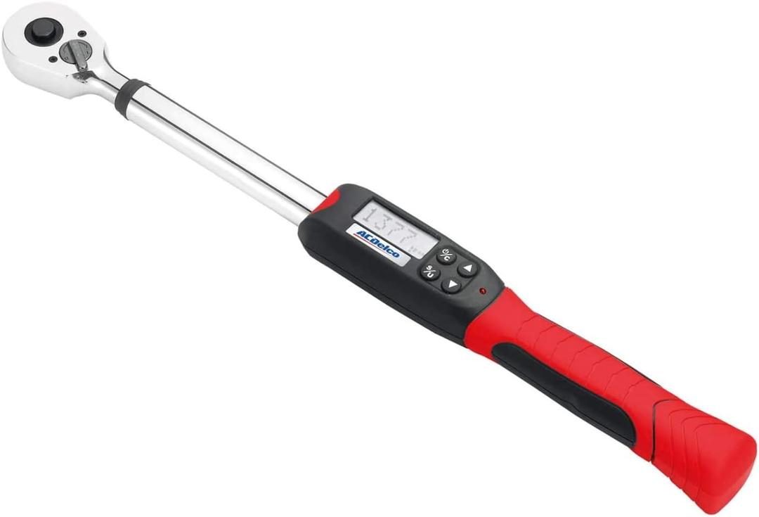ACDelco ARM601-4 1/2 (14.8 to 147.5 ft-lbs.) Heavy Duty Digital Torque Wrench with Buzzer and LED Flash Notification  ISO 6789 Standards with Certificate of Calibration