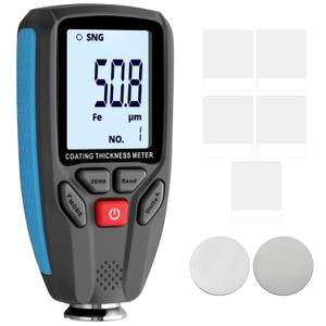 Automotive Paint Depth Gauge,Digital Coating Thickness Tester for Iron Aluminum,Dual Technology,Non-Destructive for Car,Boat,Metal Foil,Furniture Accurate Fe/NF Measurement with Large Display