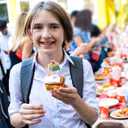 DOITOOL 36 Pcs Back to School Cake Decoration Flags for Party Desserts Classroom Supplies Cake and Cupcake Toppers School Activity Decorations