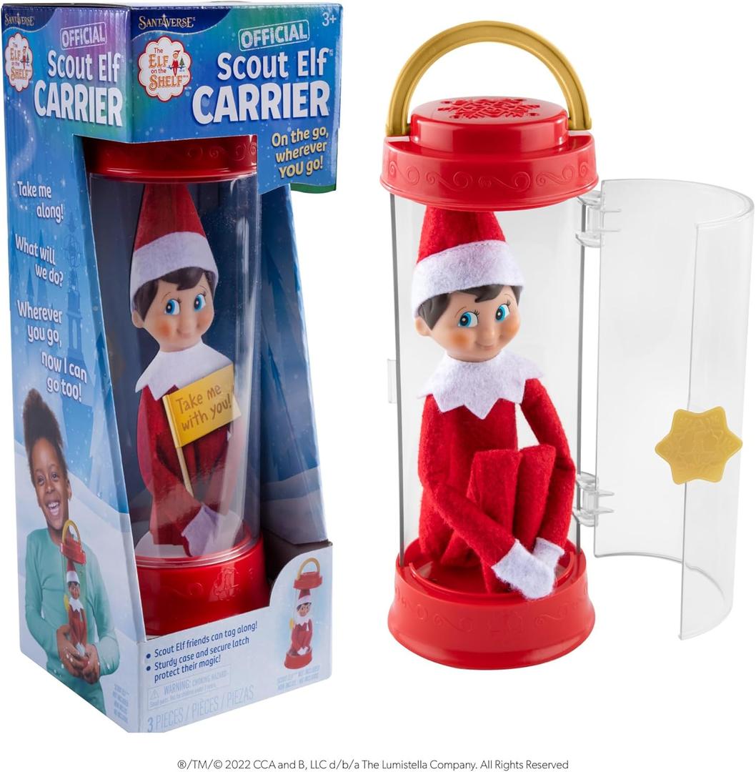 The Elf on the Shelf Scout Elf Carrier The Official Carrier from The North Pole for Scout Elf Family Adventures - Scout Elf Not Included (Small)