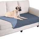 Ameritex Waterproof Dog Bed Cover Pet Blanket for Furniture Bed Couch Sofa Reversible (30x70 Inch (Pack of 1), Navyblue+stoneblue)