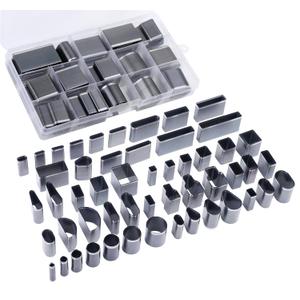 52 Shape Style Leather Hole Punch Tool, Multiple Shapes Leather Cutting Dies, Hollow Punch Cutter Tool for Belts, Punch Tool Set Hole Punch Cutter for Handmade DIY Crafts