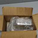 4 Pack Hotel Pan with Lid 1/9 Size 4 Inch Deep Stainless Steel Restaurant Food Prep Tray Metal Hotels Steam Table Pan for Home, Party, Restaurant, Hotel, Buffet