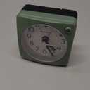 Bulova Clocks B1874, Ultra Small Travel Alarm with Snooze and Light, No Ticking, Verde,Green