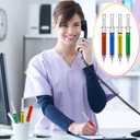 Tinlade 200 Pcs Syringe Gel Pens Bulk Nurses 4 Colors Nursing Fun Novelty Gifts Ball Point Pill Pens Retractable Black Ink for Office School Supplies Doctor Play Prize Student Party Favor