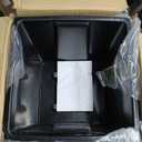 Mueller Janska M-Resin Heavy Duty Tall Planter, Indoor/Outdoor Grande Plant, Tree, Flower Pot, 2-Piece Set, 24, Modern Design, Built-in Drainage, Dark Gray (24 x 11.5")