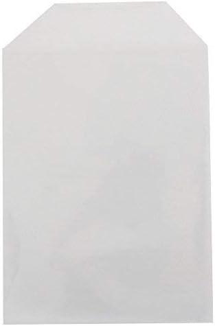 StarTechDeals 200 Clear CPP Plastic DVD Sleeves with Flap for 14mm DVD Box Artwork & Disc 80 Micron