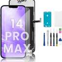EXW for iPhone 14 PRO MAX Screen Replacement 6.7" Full HD LCD Display Digitizer, Quality Touch Screen with Repair Tools, Waterproof Seal & Protector Compatible with A2894, A2651, A2893, A2896, A2895