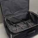 U.S. Traveler Anzio Softside Expandable Spinner Luggage, Dark Grey, Checked-Large 30-Inch