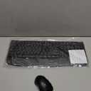 Wireless Keyboard and Mouse Combo, Full-Sized 2.4GHz Wireless Keyboard with Comfortable Palm Rest and Optical Wireless Mouse for Windows, Mac OS PC/Desktops/Computer/Laptops (Black)