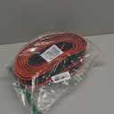 Flex Tracks 15 Ft for Kids Starter Set, Flexible Race Car Ramp Track with Suction Cups Compatible with Diecast 1/64th Cars for Ages 3 & Up (Black & Red)