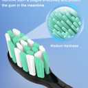 Toothbrush Replacement Brush Heads for Philips Sonicare C1 C2 ProtectiveClean 4100 5100 5300, Electric Sonic Tooth Refill Head Plaque Control, 10 Pack, Black