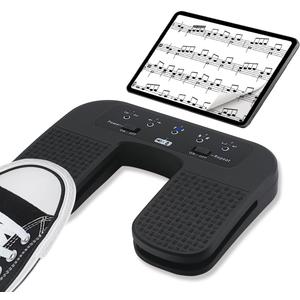 Yueyinpu Wireless Page Turner Pedal For Tablets iPad Smartphone Rechargeable Anti-Skid Pad (Plus)
