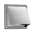 FRESH SPEED 4-Inch External Extractor Wall Vent Cushioned Non Return Flap 2 Pack