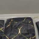 DEZENE 22x22 Inch Gold Velvet Throw Pillow Covers: 2 Pack Square Decorative Pillow Cases for Bedroom Sofa Couch Living Room, Black