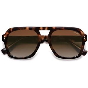 SOJOS Retro Thick Polarized Aviator Sunglasses for Women Men, Large Trendy Bold Square Pilot Shades SJ2385