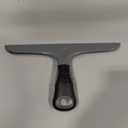 MR.SIGA Multi-Purpose Silicon Squeegee for Window, Glass, Shower Door, Car Windshield, Heavy Duty Window Scrubber, Includes Suction Hook, 10 inch, Gray & Black, 1 Pack