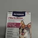 PetArmor 7 Way De-Wormer for Dogs, Oral Treatment for Tapeworm, Roundworm & Hookworm in Large Dogs & Puppies (Over 25 lbs), Worm Remover (Praziquantel & Pyrantel Pamoate), 2 Flavored Chewables