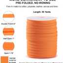 Bias Tape Double Fold 1/2 inch, Double Fold Bias Binding Tape 55 Yards (Orange) and 4 Pieces Sewing Fabric Chalks for Crafts, Sewing, Seaming, Hemming, Piping, Quilting.