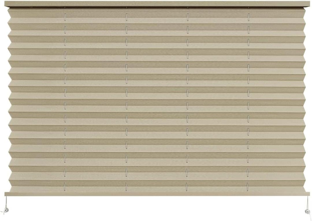 Dulepax RV Blinds,RV Pleated Shades,RV Blinds Pleated Shades, 38" W x 24" L Cappuccino RV Window Shades,Camper Blinds,RV Window Blinds for RV Camper Travel Trailers Motorhome's Window