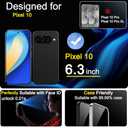 Ferilinso [Auto Dust Install] 3 Pack Privacy Screen Protector for Google Pixel 10, Tempered Glass Phone Case Friendly Accessories, Protector de Pantalla for Google Pixel 10