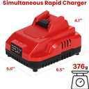 Rapid Battery Charger Station for Milwaukee M18 Charger Compatible with Milwaukee 18V Lithium Battery