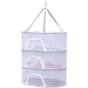 Balana Herb Drying Rack - 3 Layer Mesh Net, Plants & Fish Drying Net, Foldable Hanging Mesh Dryer for Buds, Fruits, Flowers, Vegetables, Fish (Size: M), Medium