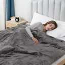 Eydna Electric Heated Blanket Full Size 72"x84",Fast Heating Throw, Soft Plush Microplush for Bed & Couch, 10 Hours Auto Off & 5 Heating Levels, Machine Washable, Gifts for Grandma & Family-Light Gray