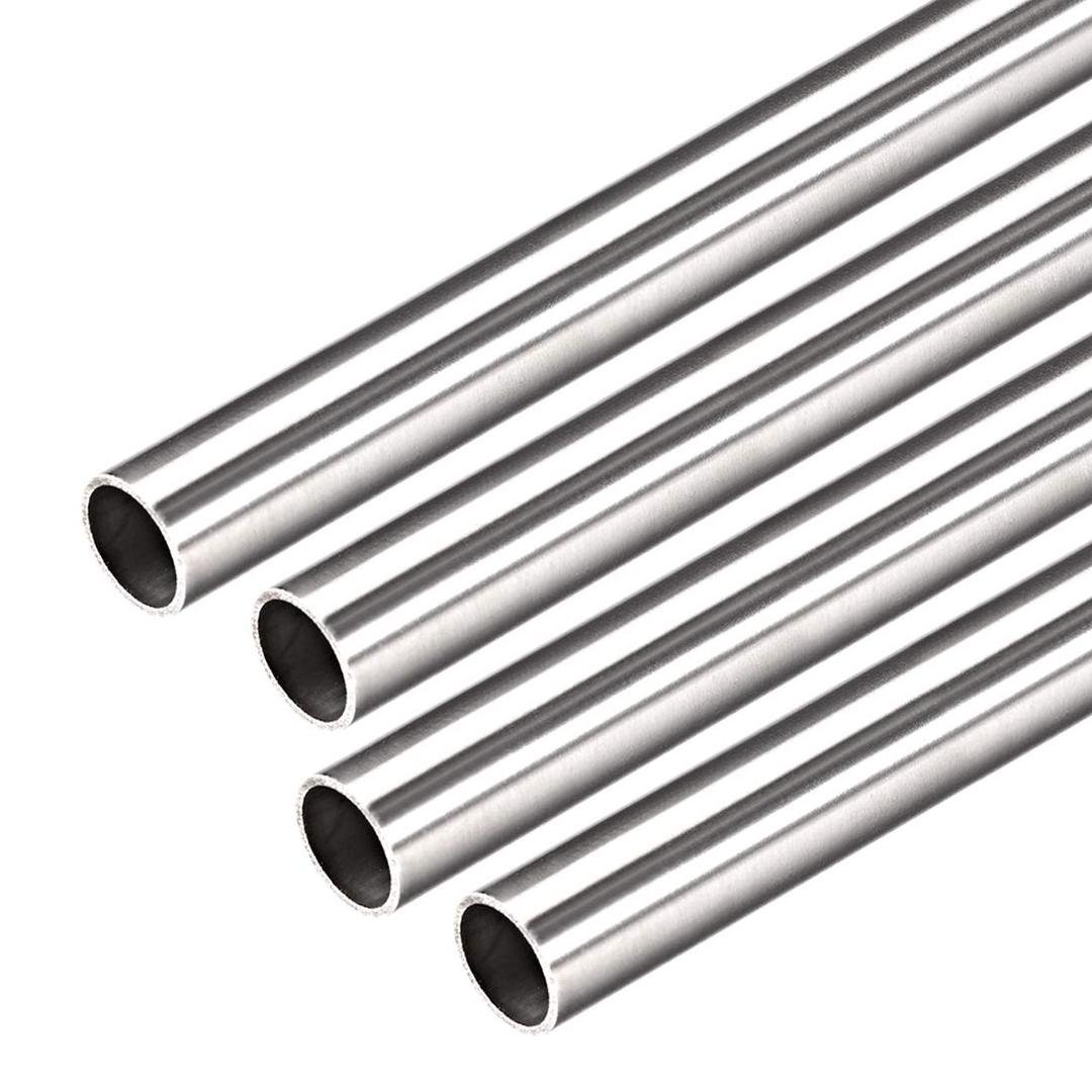 uxcell 4Pcs 304 Stainless Steel Capillary Tube Tubing 8.5mm ID 9.5mm OD 300mm Length 0.5mm Wall