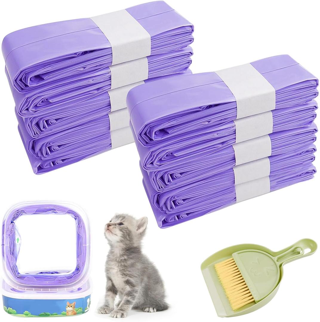 10 Refill Bags for Cat Litter, Cat Litter Tray Bags, Litter Box Bags for Pets, Compatible with Genie Litter Refill Container
