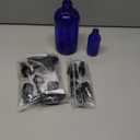 Loretoy Glass Spray Bottle Kit10 (216 oz, 24 oz, 62 oz), 910 ml Roller Bottles, Anti UV, Multi Size and Versatile, Suitable for Aromatherapy, Facial Moisturizing, Watering, etc.(Blue)