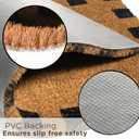 Folkulture Summer Door Mat Outdoor 16 x 28  Front Door Mat for Outside Entrance, Heavy Duty Backing, Eco-Friendly, Durable Anti-Slip & Weather Resistant Dirt Trapping Doormat, Outdoor Home Decor (Welcome Pine Colada)