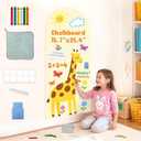 Arch Magnetic Wall Decal for Kids Magnetic Chalkboard Self Adhesive Magnet Wall Board Peel and Stick Magnet Stickers for Playroom Blackboard Wallpaper Contact Paper Roll for Home School 15.7"x39.4"