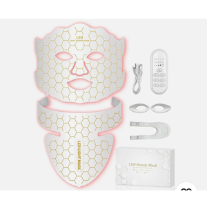Yahi Red Light Therapy for Face, Led Face Mask Light Therapy, 7 Colors LED Face