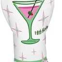 Golf Club Head Covers for Men Women, PU Leather Golf Headcover for Driver Fairway Wood and Hybrid, Funny Golf Accessories