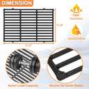 Spirit Grill Parts for Weber GS4 Spirit II/I 300 SER E310 E320 S320 Replacement for Weber GS4 Spirit 2 Accessories Flavorizer Bars 7636 67046 3400302&Webber Grill Grates 7638 7860 7856 Matte Cast Iron