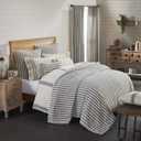 Piper Classics Market Place Blue Ticking Stripe Standard King Quilt