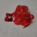 JoneTing Red Bob Wig+Hair Cap+ Sunglasses Straight Red Bob Wig with Flat Bangs Short Straight Reddish Wig Short Reddish Cosplay Wigs for Halloween Christmas Party Costume Outfit