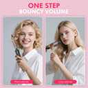 Curling Brush Set, Curling Iron Interchangeable 3 Barrel Wand Curler with Ceramic Tourmaline Professional Curling Iron Brush,for Women with Curler and Waver
