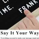 C CRYSTAL LEMON Black Felt Letter Board 10x10in  Includes 336 Letters, Symbols & Emojis  Changeable Word for Home, Office, Baby Showers & Events