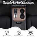 Gear Shift Panel Cover Trim for Honda Pilot 2016-2022/ Ridgeline 2020-2023/ Passport 2019-2023, ABS Automotive Center Consoles Cup Holder Cover Protector Sticker Accessories (Pear Wood Grain)