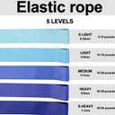 21 Fitness Resistance Bands Set with Pedal System Resistance Bands & Tube Pedal Resistance Device, Multifunction Tension Rope for Full Body Workout, Exercise Bands for Abs, Fashion Puller for Women