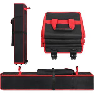 10 x 10 x 62 in Heavy Duty Canopy Tent Bag Replacement  Wheeled 800D Oxford Pop Up Canopy Carrying Case with Handle, Waterproof Outdoor Storage Bag for 10x10 Instant Tent